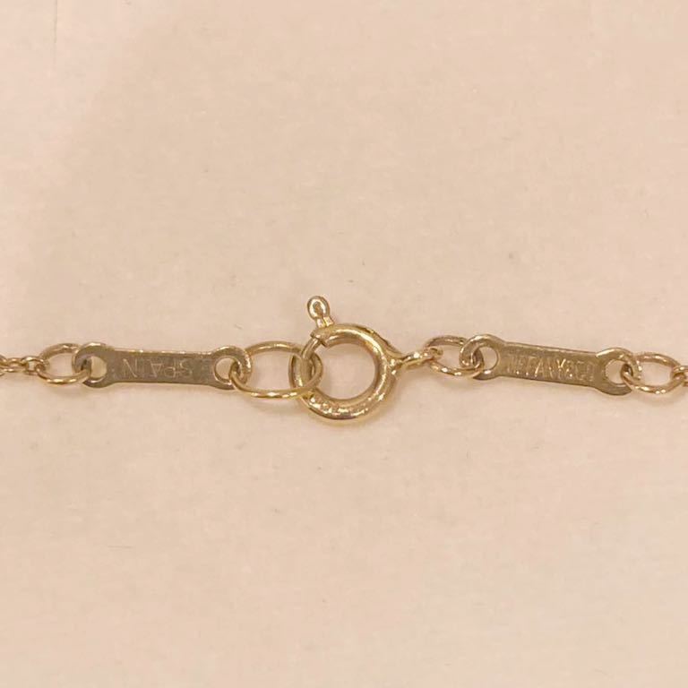 新品 正規品 ティファニー　TIFFANY&Co. ネックレス オープンハート 1.5cm イエローゴールド K18 750 ケース巾着紙袋 ゴールド_画像6