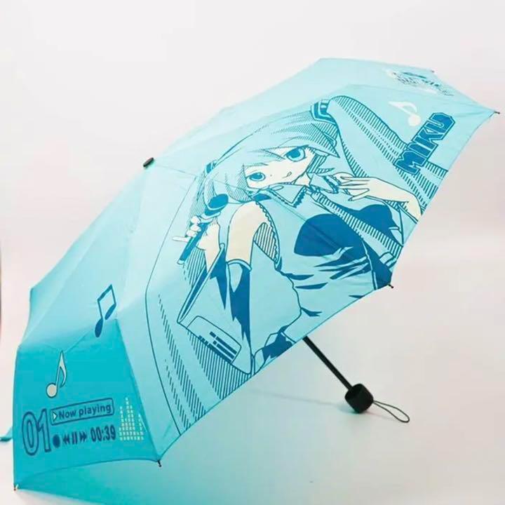 初音折りたたみ 水変、青顔 Yahoo!オークション - 折りたたみ傘 初音ミク ボーカロイド 青顔