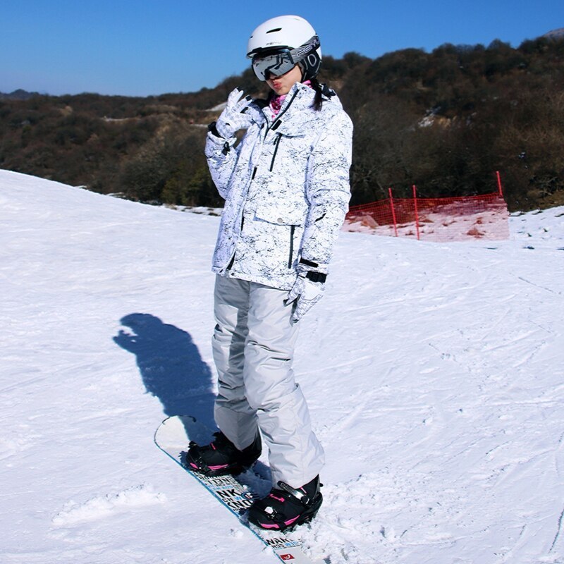 カップルスキースーツ メンズスキースーツ スキーパンツ 厚く暖かい 防風防水防寒 サイズ選択可能_画像5