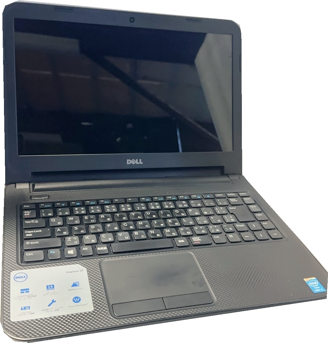 中古良品 DELL-3437 14型ノートPC　Corei3-4010U・8GB・新品SSD256GB・カメラ・DVD・マルチ・Office2021・Win11・bluetooth・WIFI　11301_画像1