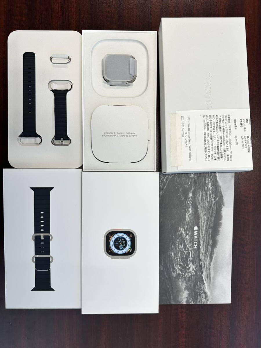 Apple Watch Ultra GPS＋Cellularモデル 49mmチタニウムケースとミッドナイトオーシャンバンド MQFK3J/A_画像2