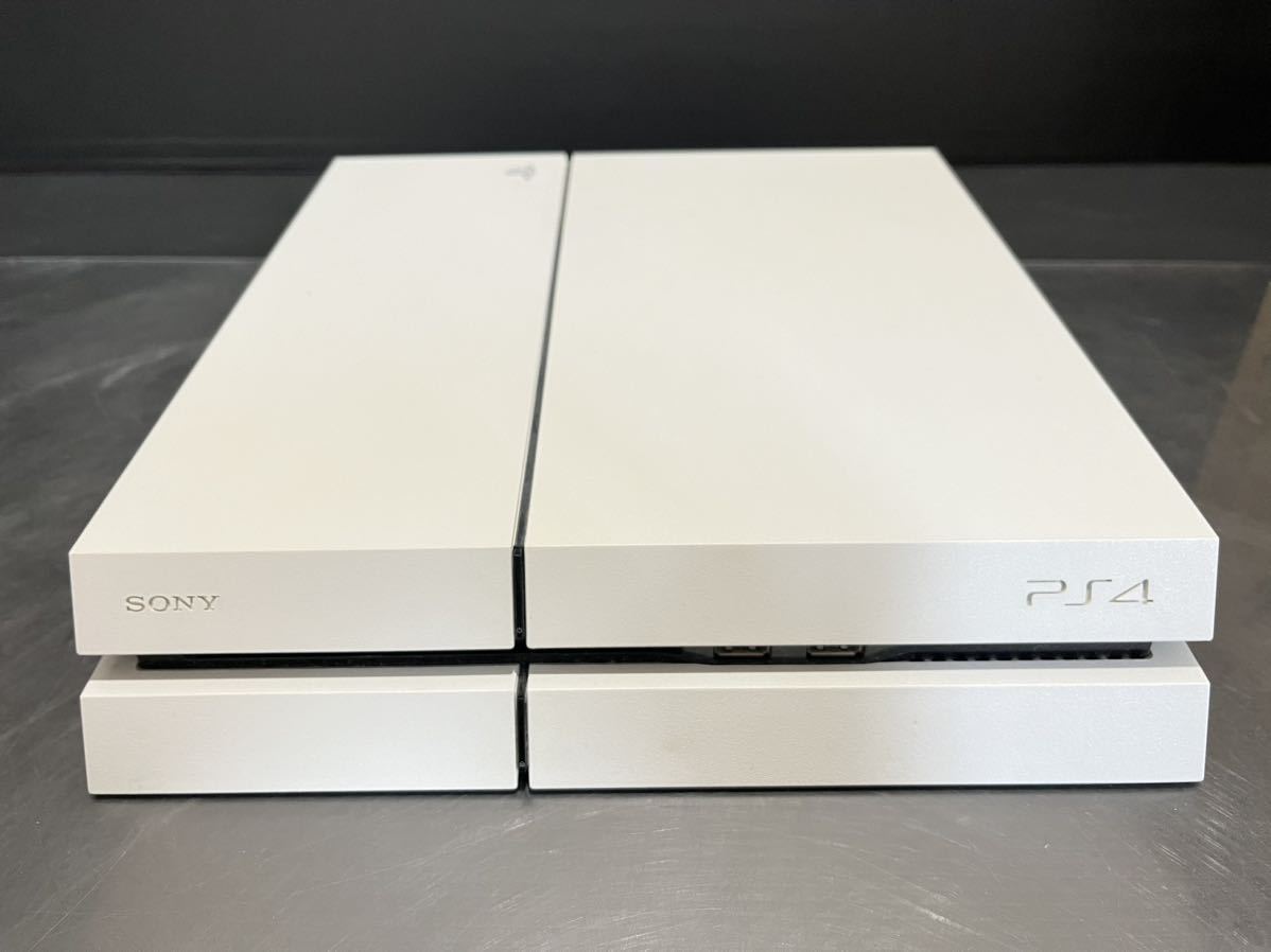 D(1102k3) SONY PS4 プレステ4 本体 CUH-1200A ホワイト ワイヤレスコントローラー セット_画像2