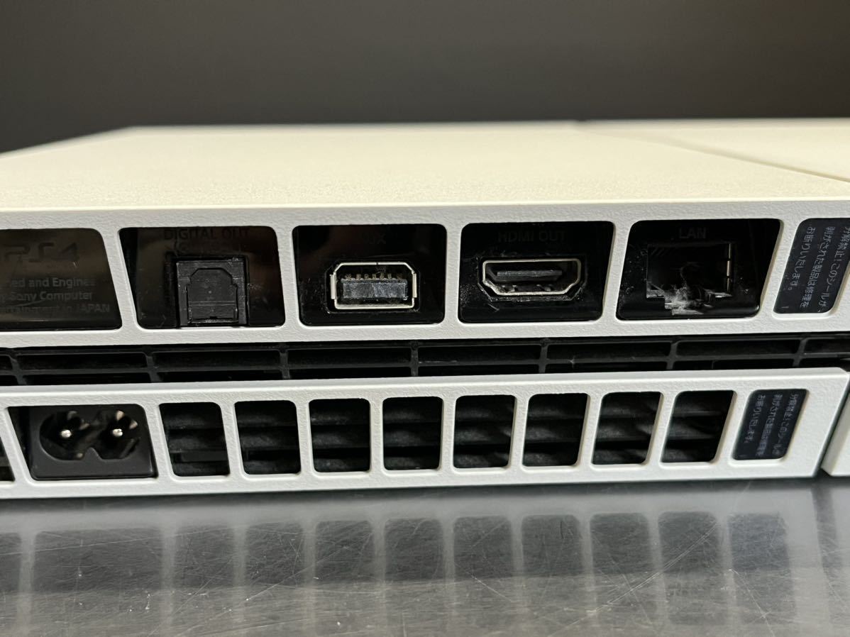D(1102k3) SONY PS4 プレステ4 本体 CUH-1200A ホワイト ワイヤレスコントローラー セット_画像5