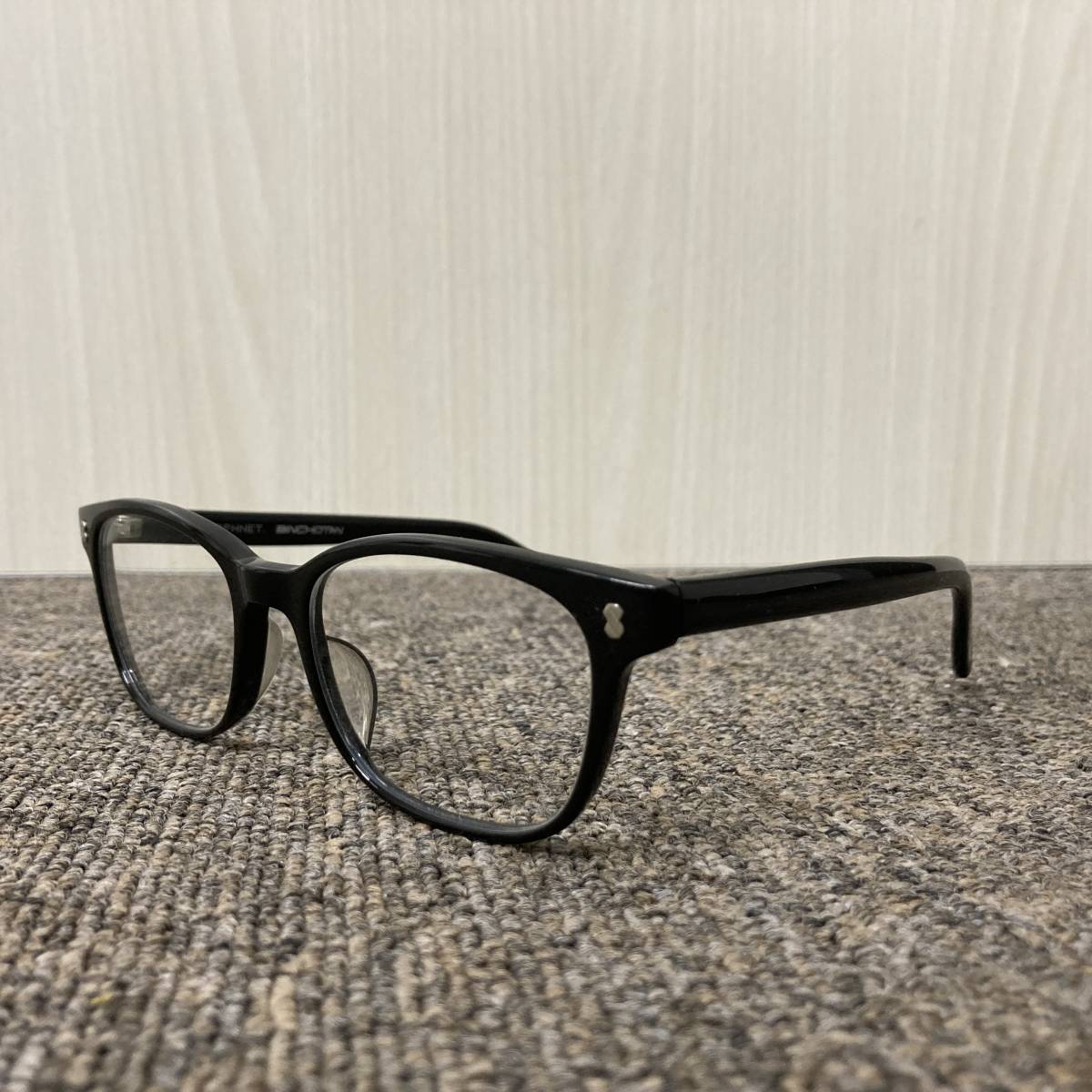 SOPHNET. × 金子眼鏡| BINCHOTAN GLASSES メガネ(度なし) | ブラック