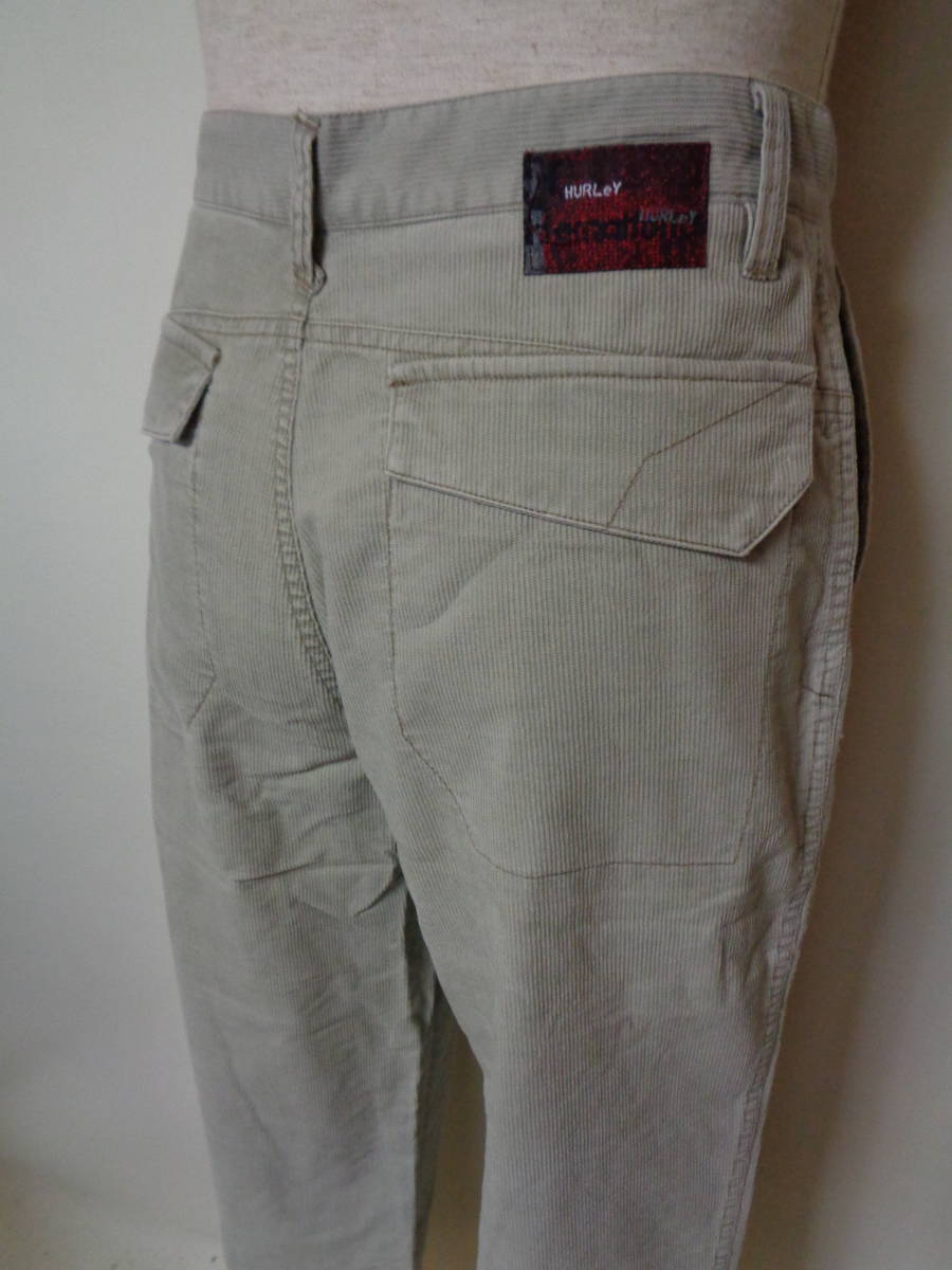 未使用 Hurley ハーレー 綿 コーデュロイ パンツ オーク size30 定価9,200円