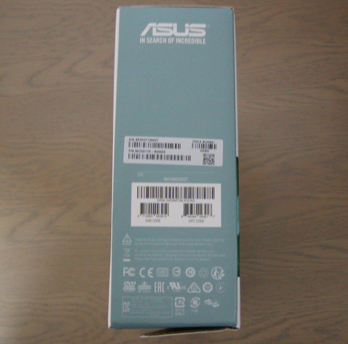 【未開封新品】ASUS DRW - 24D5MT SATA接続内蔵型DVDディスクドライブ【送料無料】_画像4