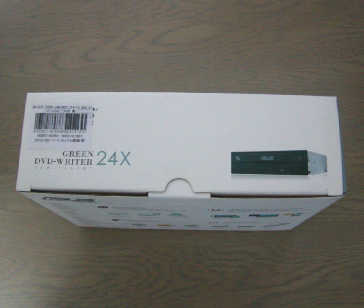 【未開封新品】ASUS DRW - 24D5MT SATA接続内蔵型DVDディスクドライブ【送料無料】_画像3