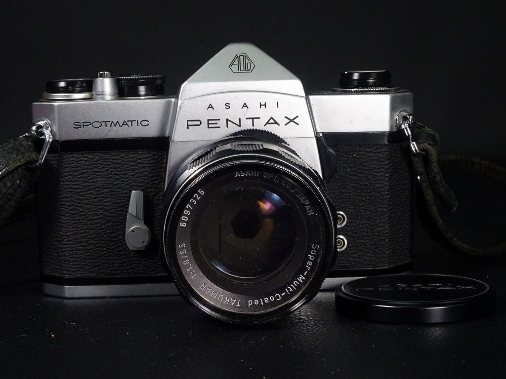 67■アサヒ ペンタックス ASAHI PENTAX SPOTMATIC SP Super-Multi-Coated TAKUMAR f1.8/55 フィルムカメラ レンズ_画像2