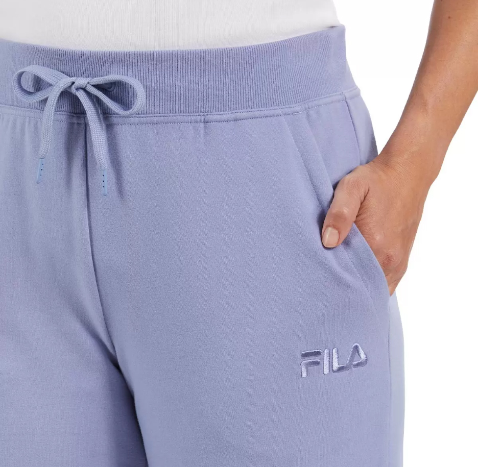 新品 S ★ FILA フィラ レディース スウェット ジョガー パンツ パープル コストコ フレンチテリー ロングパンツ 裏毛 French Terry Jogger_画像3