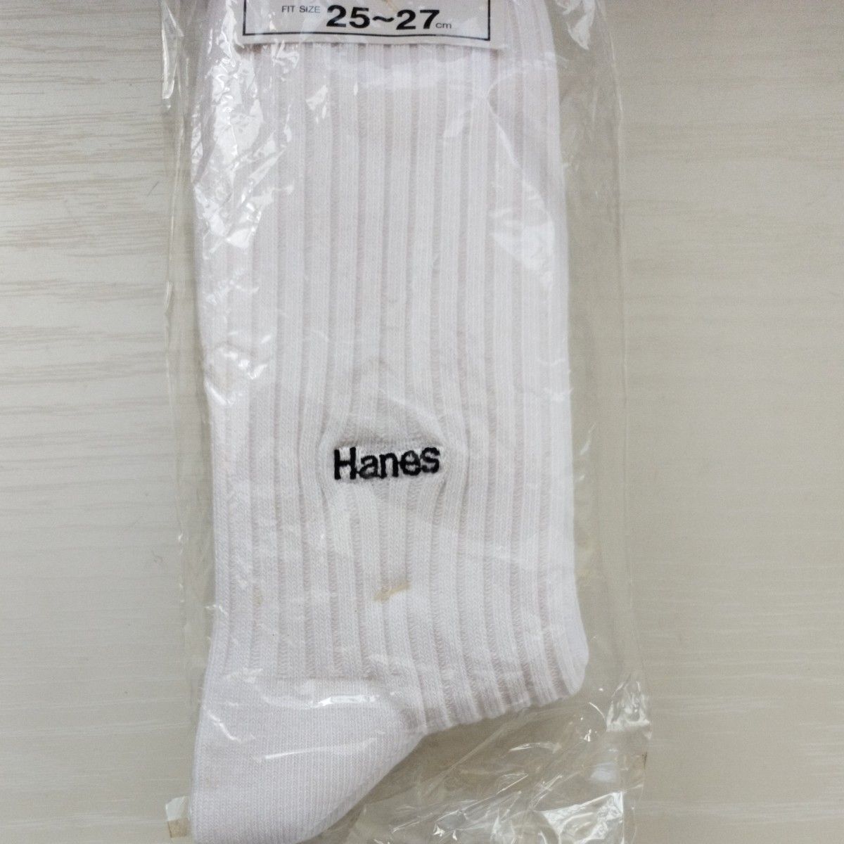 hanes　ヘインズ　白ソックス　メンズソックス　 靴下　2足入り　未使用