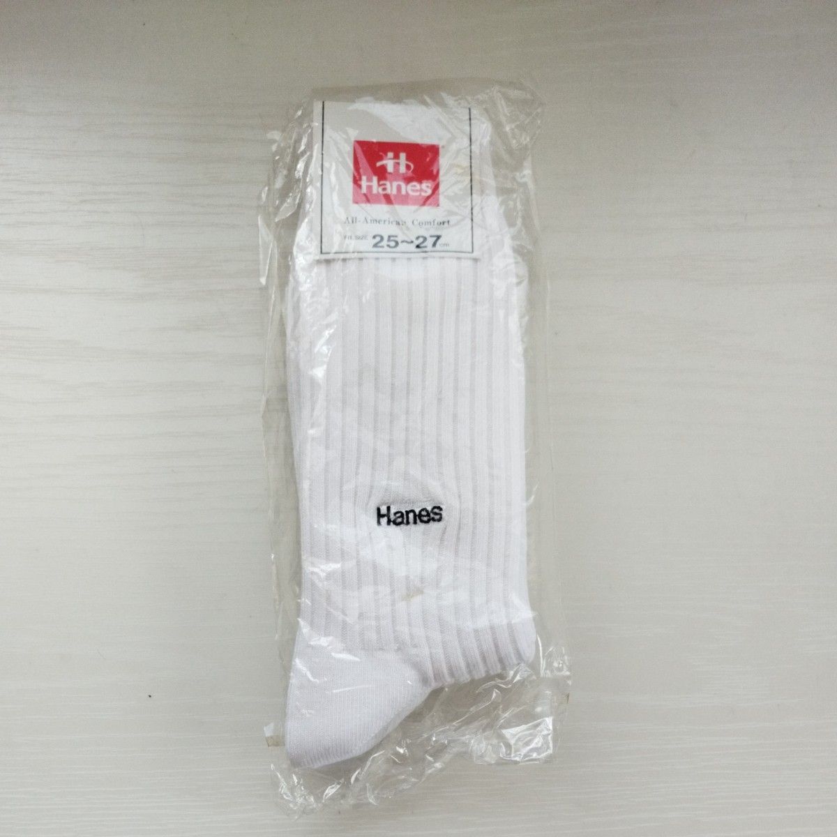 hanes　ヘインズ　白ソックス　メンズソックス　 靴下　2足入り　未使用