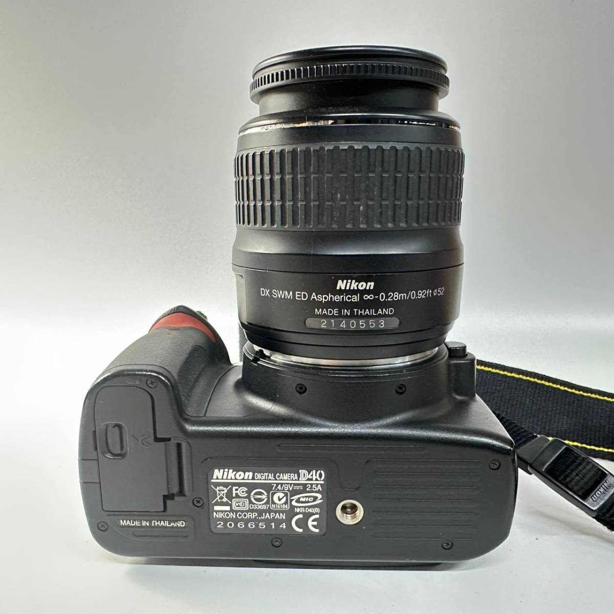 1円~【通電確認済み】Nikon ニコン D40 AF-S DX NIKKOR ED 18-55mm 1:3.5-5.6GⅡED 55-200mm 1;4-5.6G デジタル一眼レフカメラ G141649 _画像7