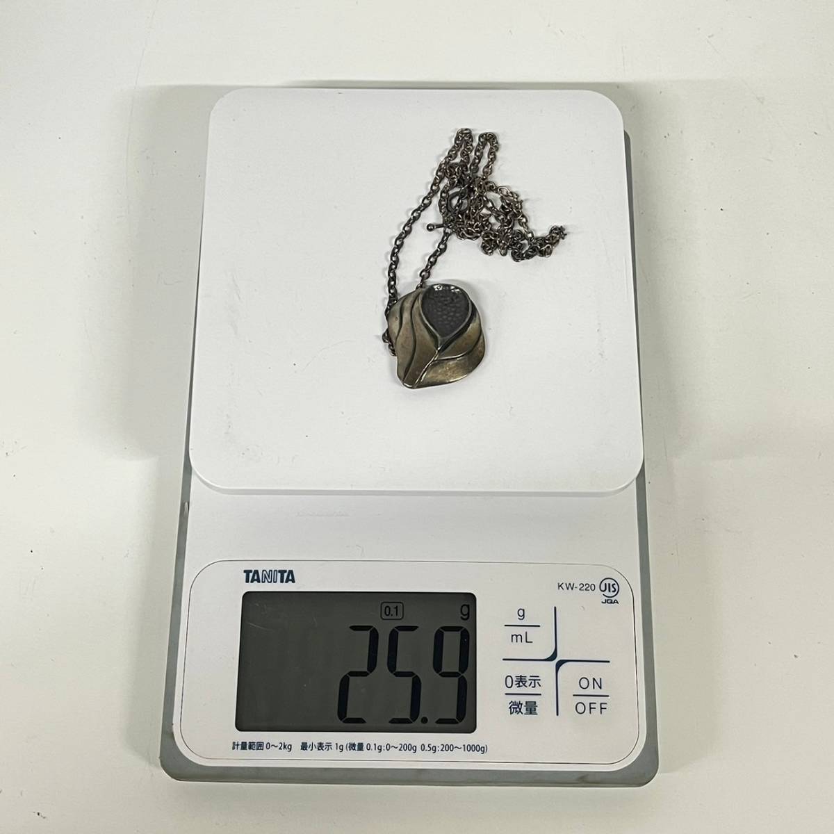 1円~【USED】GEORG JENSEN ジョージジェンセン 397 ネックレス アクセサリー 925 S 刻印入り 量目約25.9g 装身具 G111106_画像9