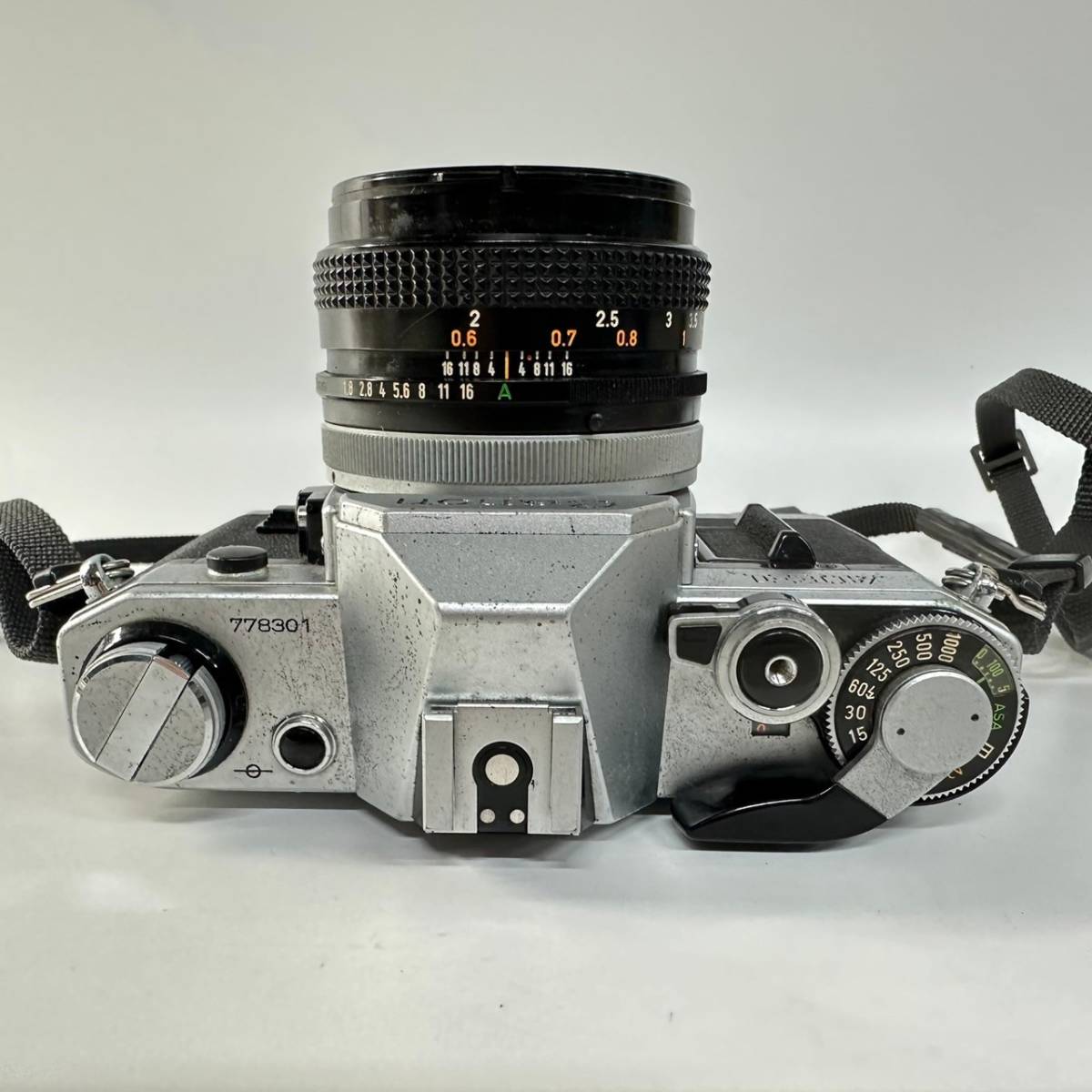 1円~【動作未確認】キャノン Canon AE-1 LENS FD 50mm 1:1.8 S.C. 一眼レフ フィルムカメラ 単焦点レンズ ストラップ付き G141675_画像7