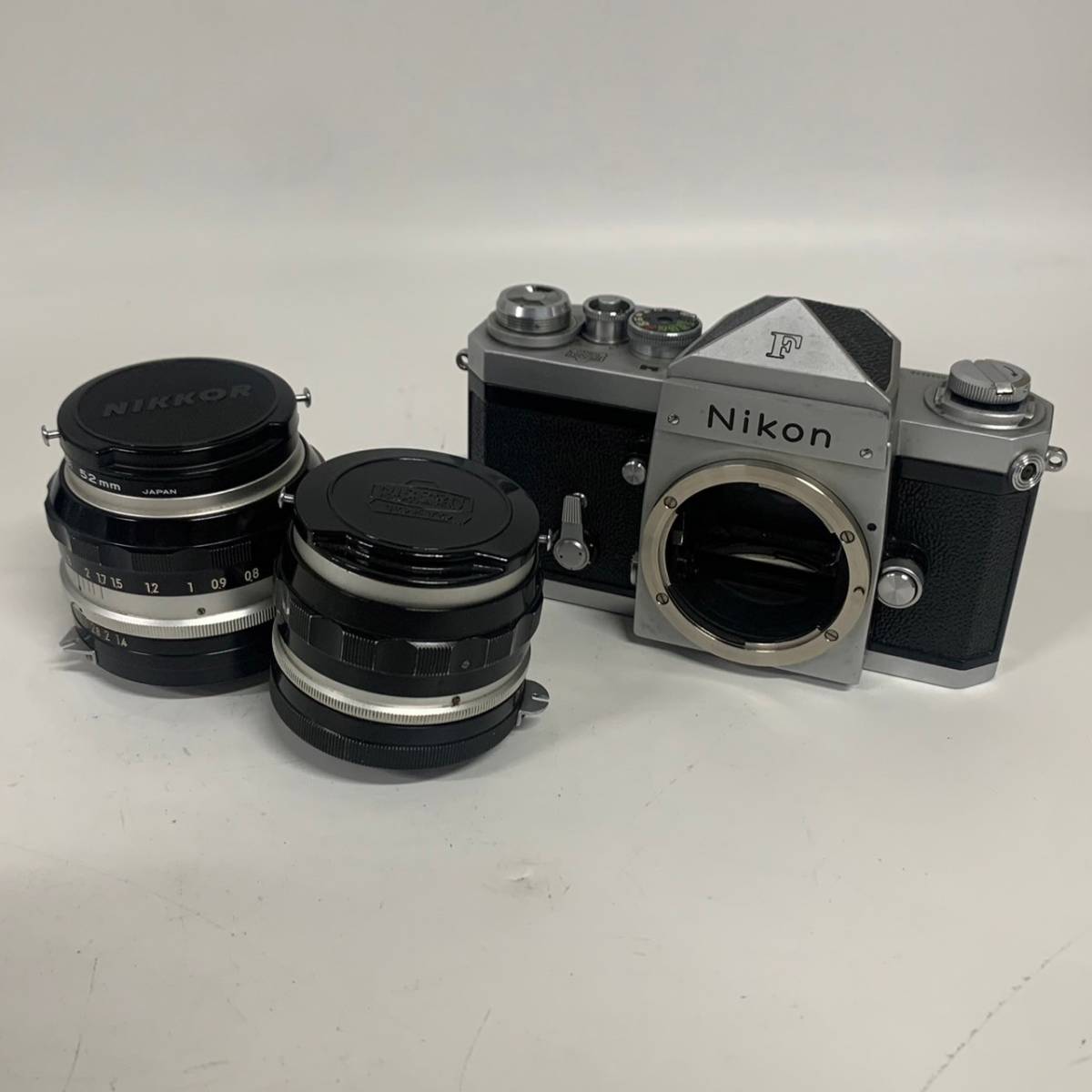 1円~【空シャッターOK】ニコン Nikon F 初期型 NIKKOR-S Auto 1:1.4 f=50mm 1:2.8 f=35mm 一眼レフ フィルムカメラ 単焦点レンズ G121977_画像1