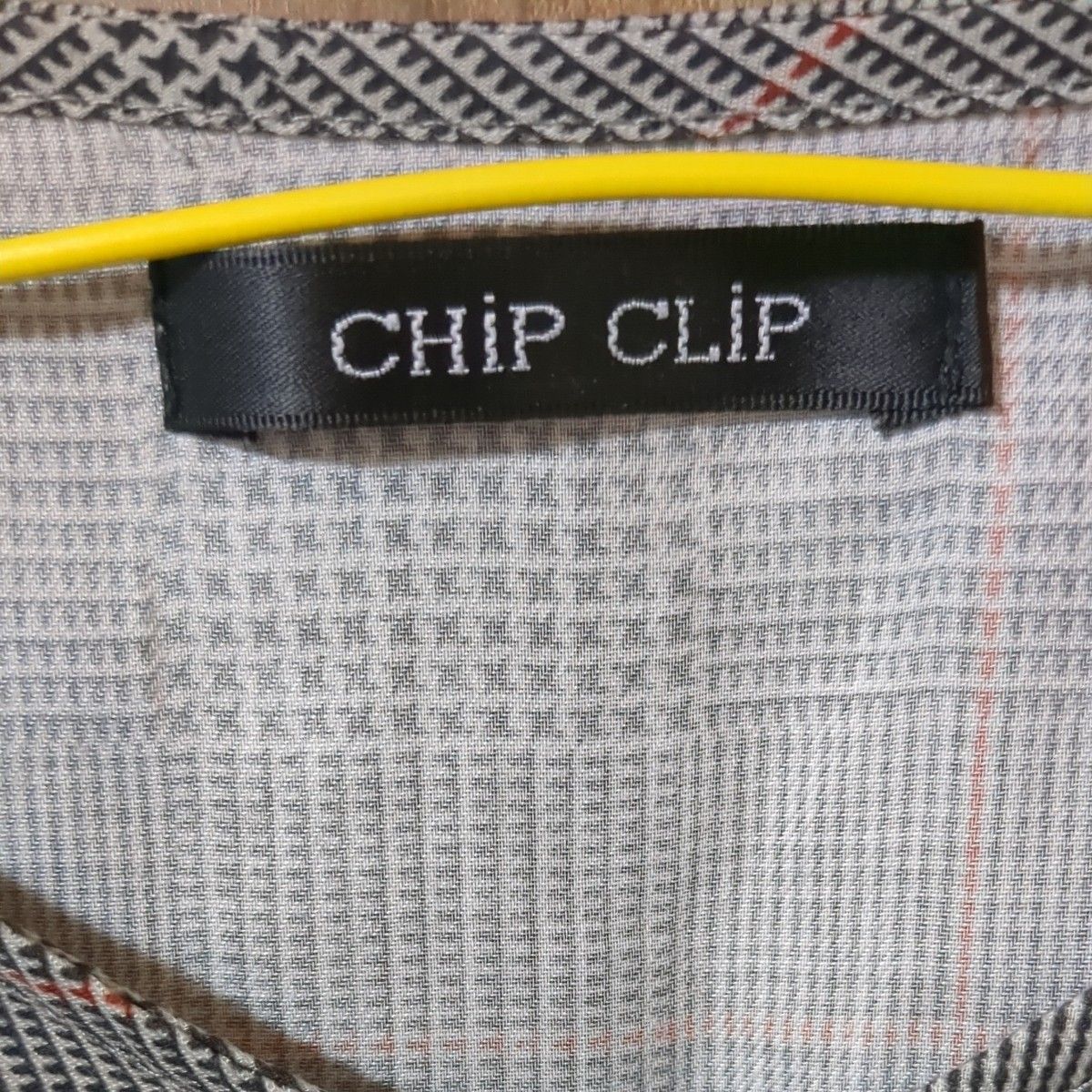 CHIP CLIP カットソー 袖バルーンシャツ トップス　チェック柄