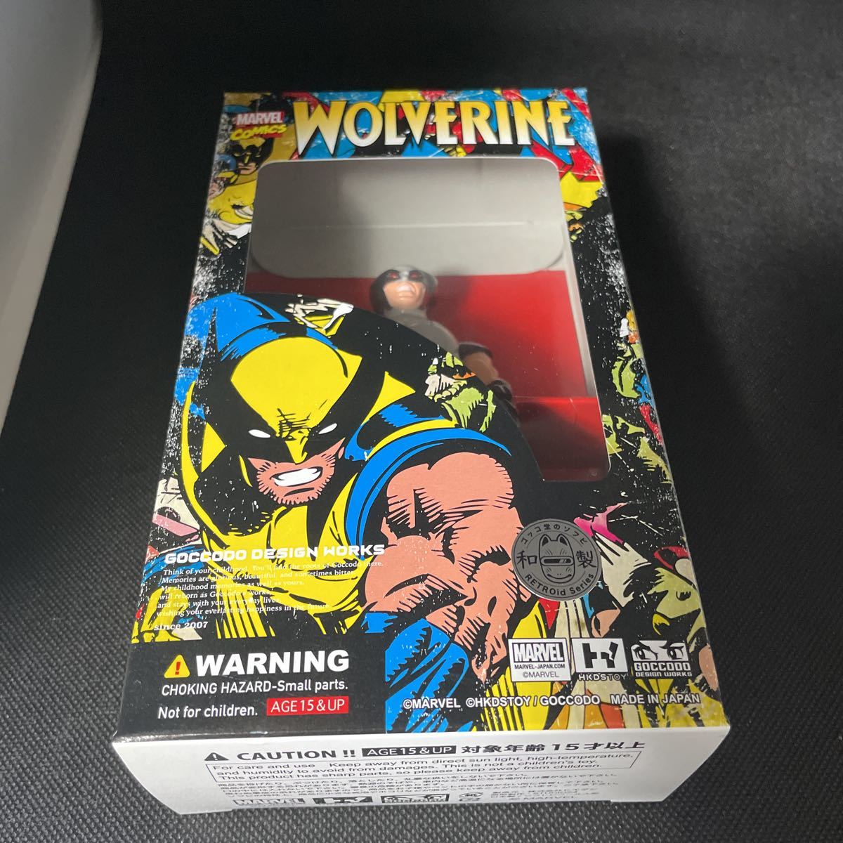 【未開封品】 HKDSTOY × ゴッコ堂 MARVEL マーベル WOLVERINE ウルバリン goccodo X-FORCE版 ソフビ sofvi realhead 真頭玩具_画像3