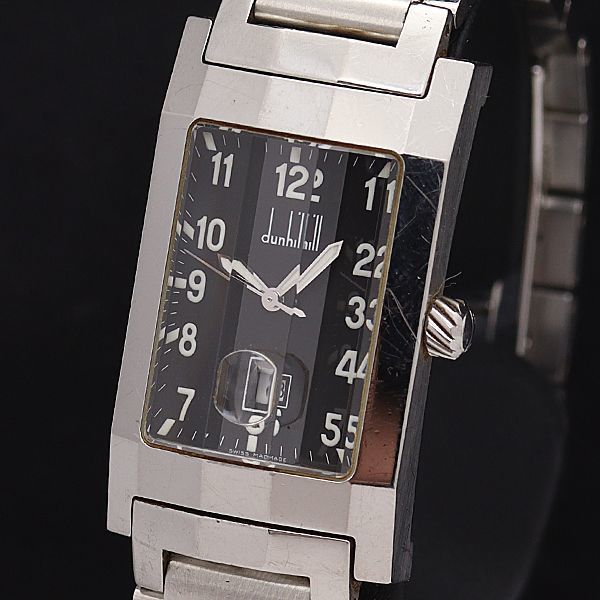 人気カラーの ダンヒル 良品 稼働 1円 QZ 0001100NKG メンズ腕時計
