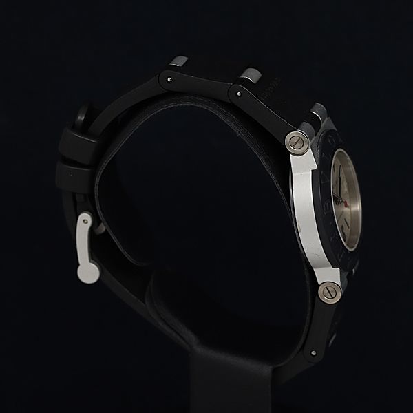 1円 稼動 美品 QZ ブルガリ アルミニウム デイト AL29TA シルバー文字盤 レディース腕時計 OKZ 3200000_画像2