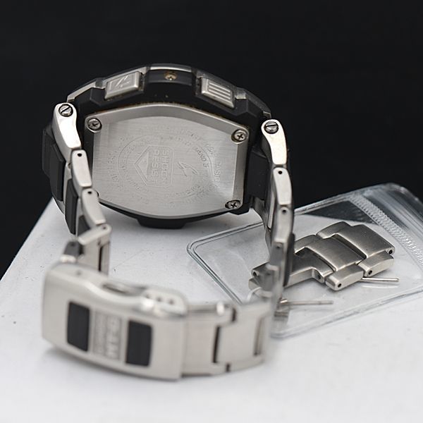 1円 タフソーラー 保/箱/コマ3付 カシオ G-ショック MTG-1200 黒文字盤 デイト GMY メンズ腕時計 KRK 9207000_画像4