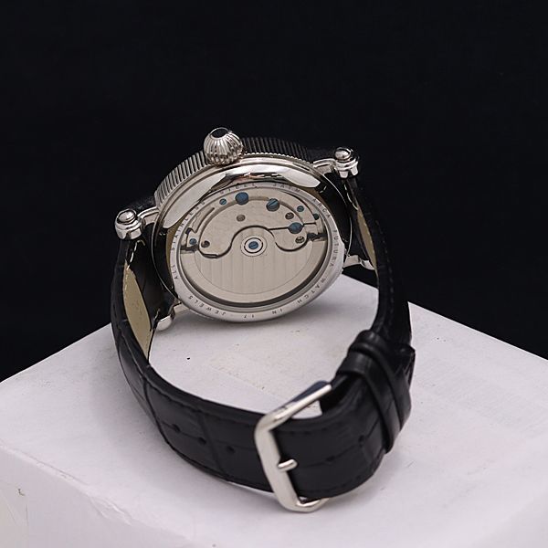 1円 AT アルカフトゥーラ GMY スモセコ スケルトン文字盤 メンズ腕時計 OKZ 9207000_画像4