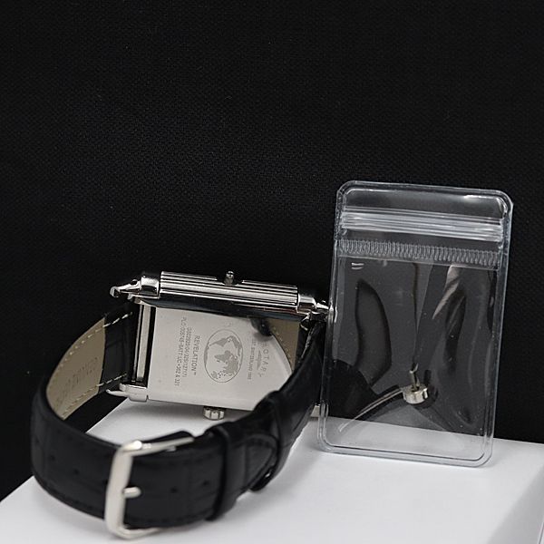 1円 ロータリー QZ GS02920 エボリューションTZ2 ターンフェイス 白×グレー文字盤 スクエア メンズ腕時計 9274100SMD_画像5