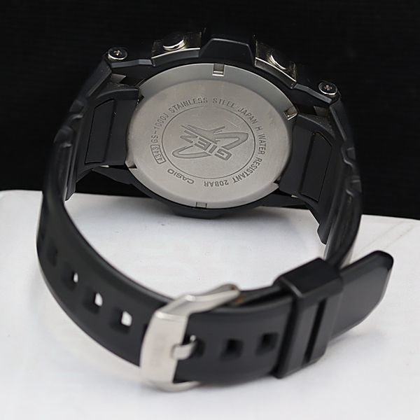 1円 稼働 良品 カシオ Gショック GS-1000 電波ソーラー 黒文字盤 デイト メンズ腕時計 KTR 0022000_画像4