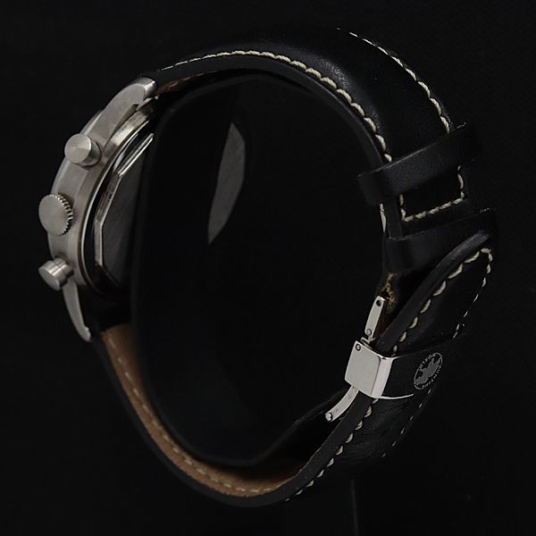 1円 稼働 良品 ハンティングワールド QZ HW-015 ミオパルサ ゴールド系文字盤 クロノ デイト メンズ腕時計 GMY0055000SMD_画像3