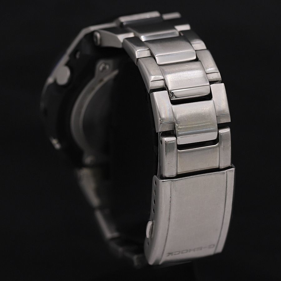 1円 稼働 良品 カシオ G−ショック GST-W100D ブラック文字盤 タフソーラー ブレスレット デジアナ メンズ腕時計 KRK 0528000_画像3