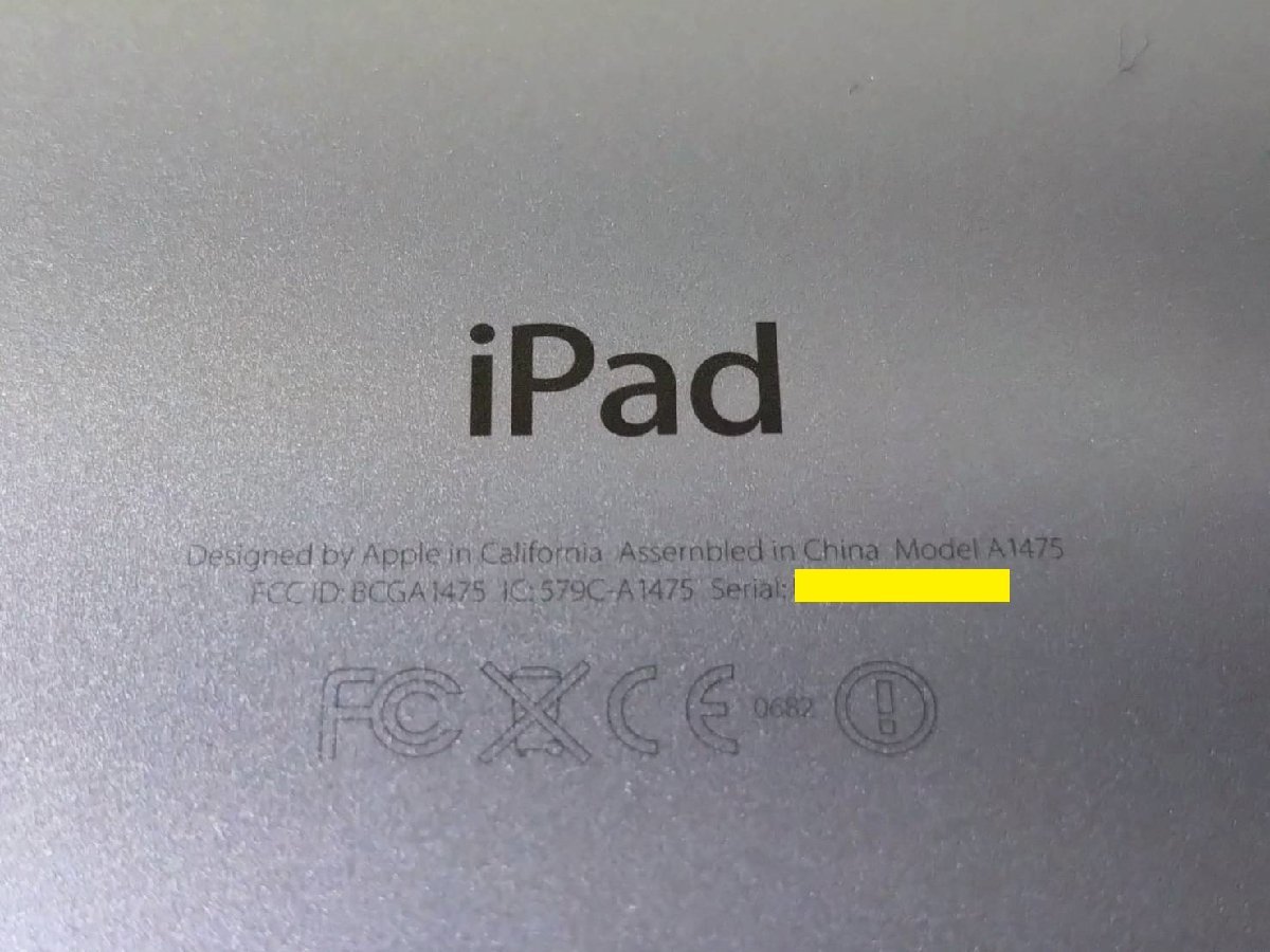 Apple iPad Air 9.7inch 32GB Wi-Fi+Cellularモデル 第1世代 スペースグレイ MD792J/A ソフトバンク 判定〇 IMEI:351977067326367_画像9