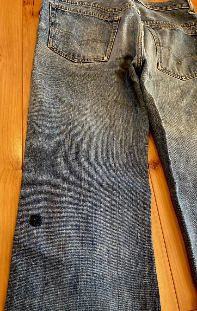 【66前期 70'sリーバイス517 デニムパンツ トップボタン裏2 シングルステッチ 42TALON 希少 Levi’ｓ ビンテージ】_画像9