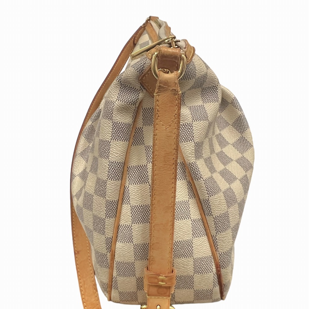 LOUIS VUITTON ルイ ヴィトン N41112 シラクーサ ショルダーバック ダミエ アズール メンズ レディース【中古】_画像3