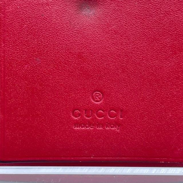 GUCCI グッチ 388682 キーケース 6連 GG柄 グッチシマ ピンク系 リボン【中古】_画像7