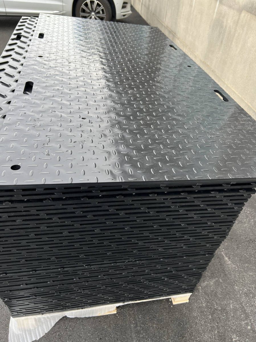 40キロ/枚 樹脂製敷板 プラシキ 両面リブ4*8 2440×1220×13ｍm サブロク プライタ プラマット 敷鉄板 鋼板ゴムマット プラ敷 プラスチックの画像5