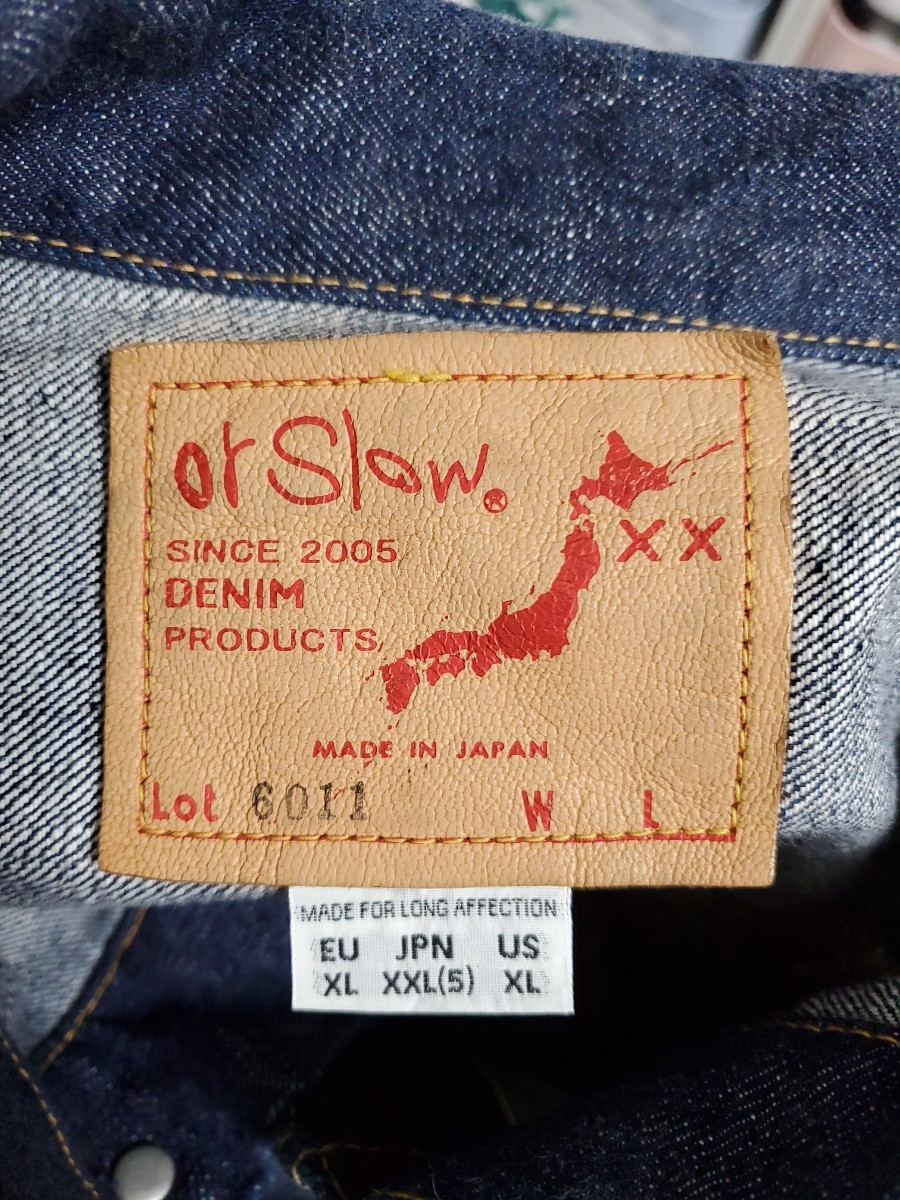 orSlow オアスロウ 1st type Tバック　美品　ファースト XXL Gジャン ジージャン_画像3