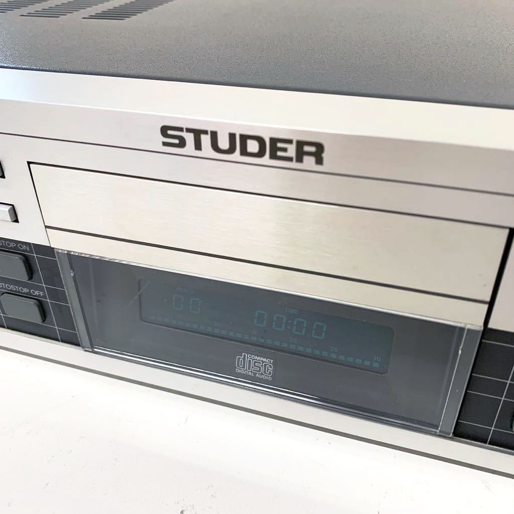 【O-2】 STUDER A-727 A727 CDプレーヤー CDデッキ スチューダー 中古 音出し確認済み いくつか不具合あり CD再生OK 1106-4_画像3