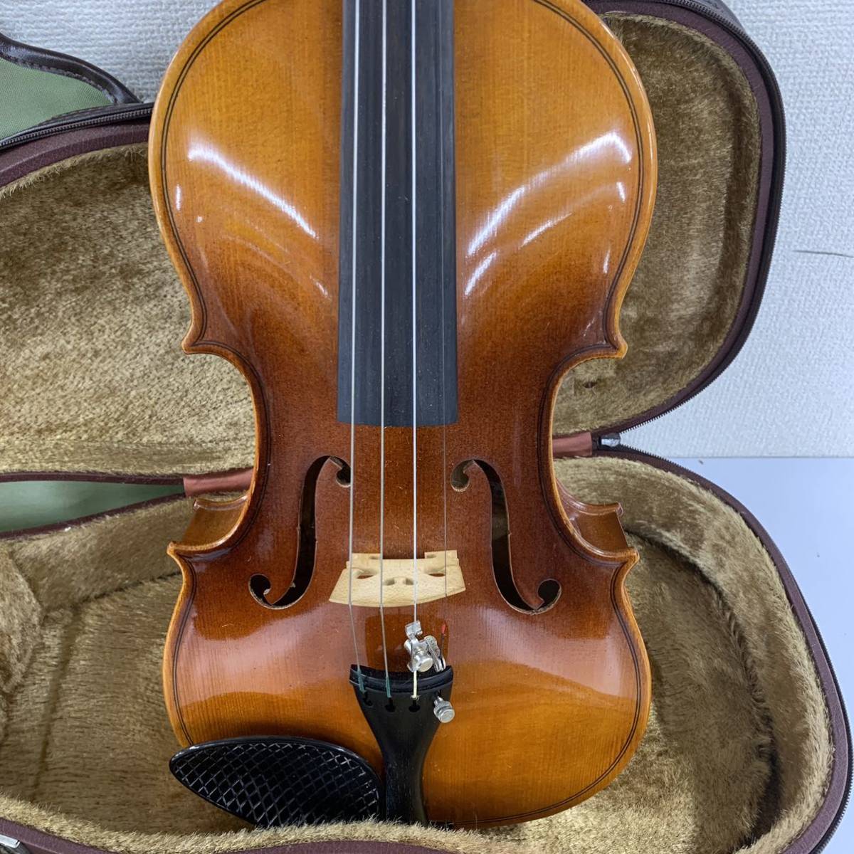 【R-1】 KARL HOFNER KH66 バイオリン カールヘフナー ヴァイオリン ケース 弓 3/4 1026-129_画像3