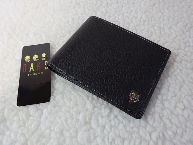 【新品/本物】ＤＡＫＳ(ダックス)ラム革 二つ折財布 /緑