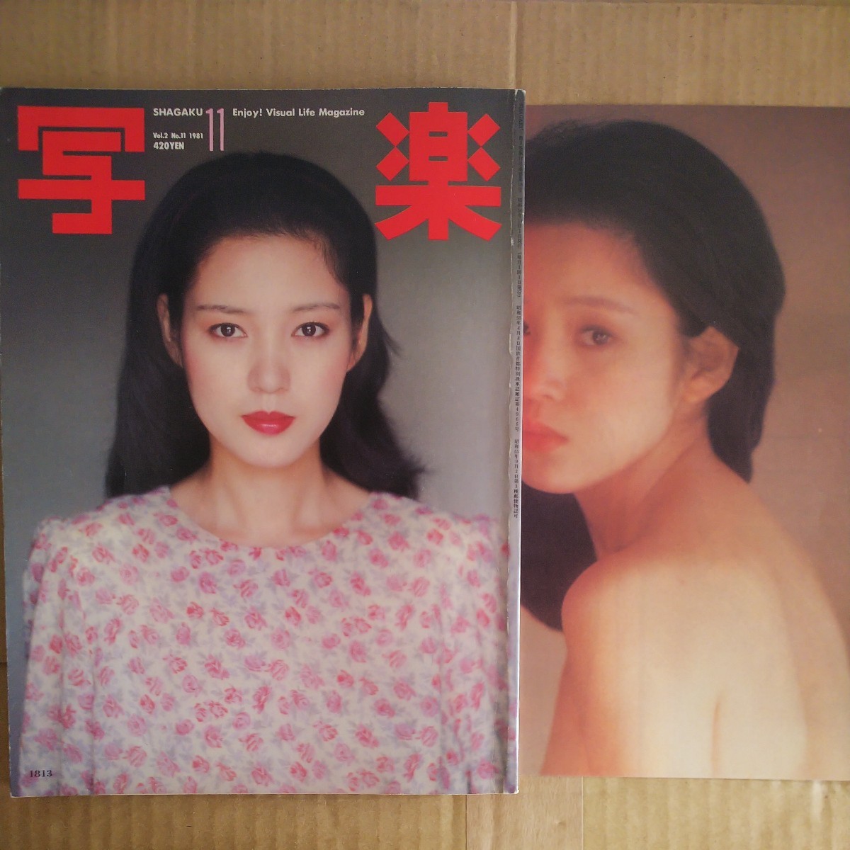 写楽 1981年11月号 ポスター付 樋口可南子 篠山紀信 古本 雑誌 写楽 1981年11月号 ポスター付 樋口可南子 篠山紀信 古本 雑誌