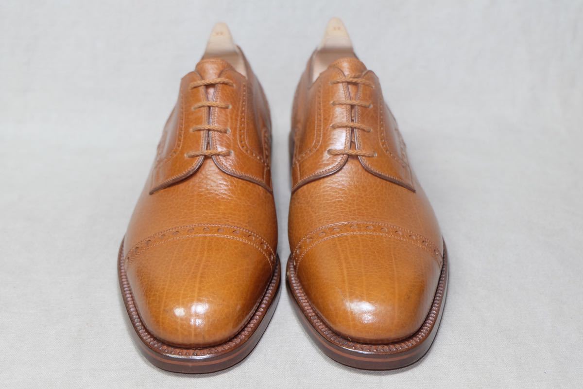 デッドストックItaly Vintage『Zenith』希少カーフレザー使用 美しいダービーシューズ UK7 イタリア製手製革靴 ヴィンテージビスポーク級_画像5