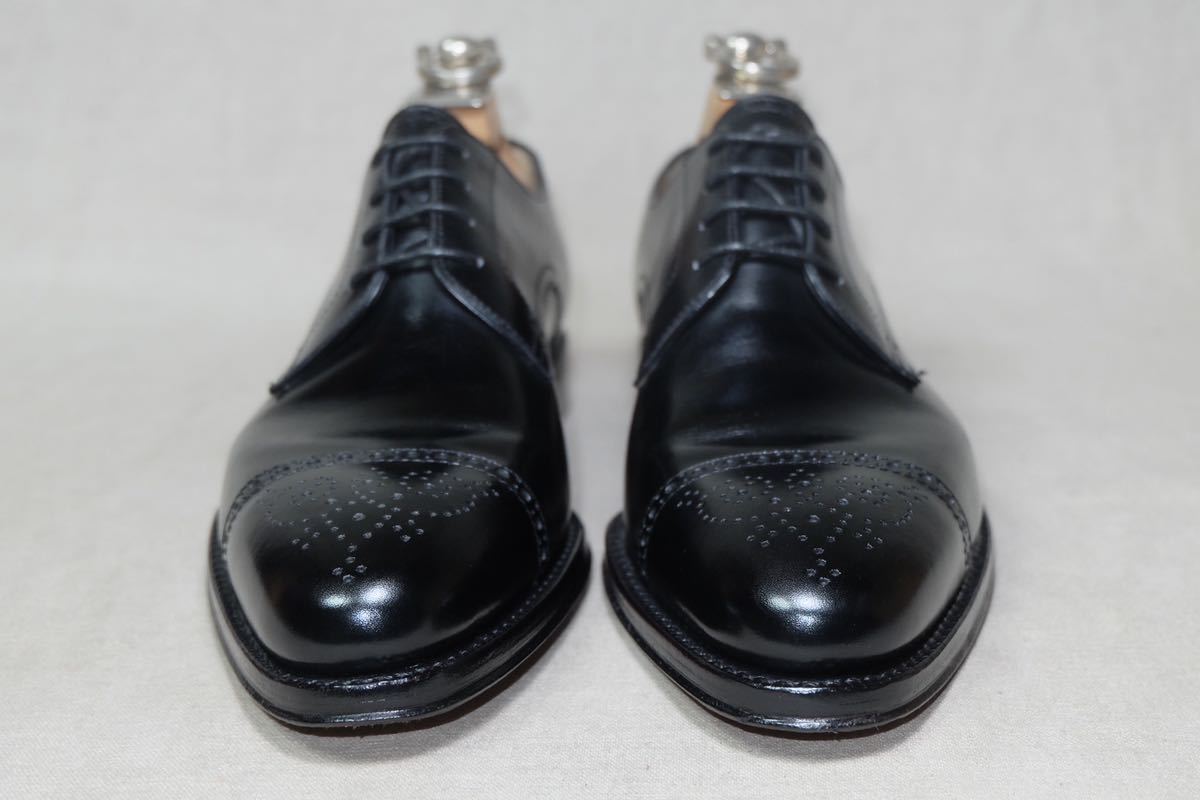 着用少Fortuna Shoes JalanSriwija ジャランスリワヤ製 美しいブローグダービーシューズ UK6 HandsewnWelted最高級カーフレザー使用革靴_画像5