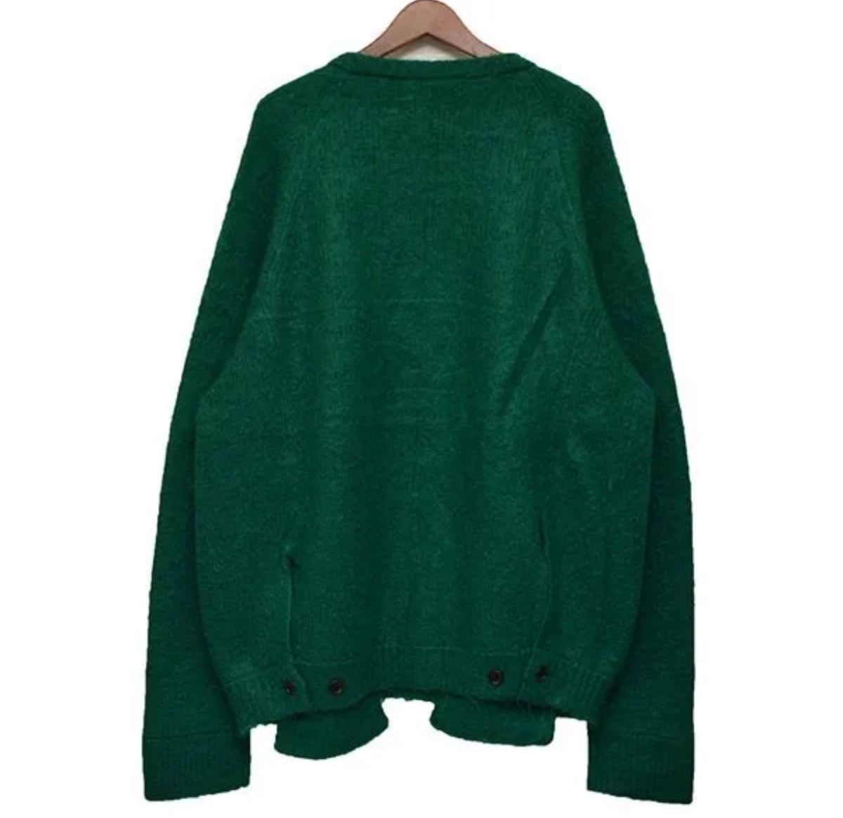 stein kid mohair cardigan 22aw green