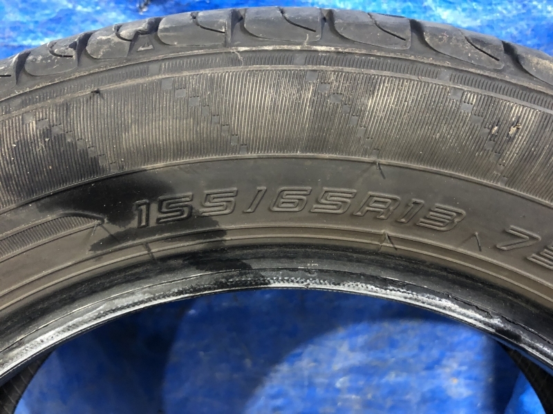 DUNLOP ダンロップ ENASAVE EC204 155/65R13 2022年製 2本 ムーヴ/ラパン/ekワゴン/オッティ/モコ/ミラ/アルト 等に　Ｔ-1108-1272_画像6