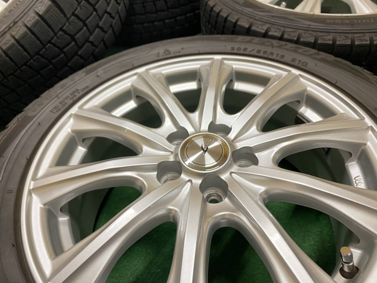 205/55R16・スタッドレスタイヤ+アルミホイール4本セット・冬タイヤ残り山バッチリ！カローラスポーツ、カローラツーリング、GR86などに_画像3