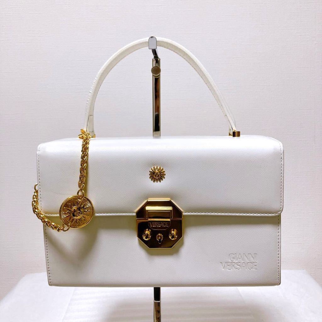 保管品美品VERSACE ヴェルサーチハンドバッグバニティバッグBOX 保管品美品VERSACE ヴェルサーチハンドバッグバニティバッグBOX