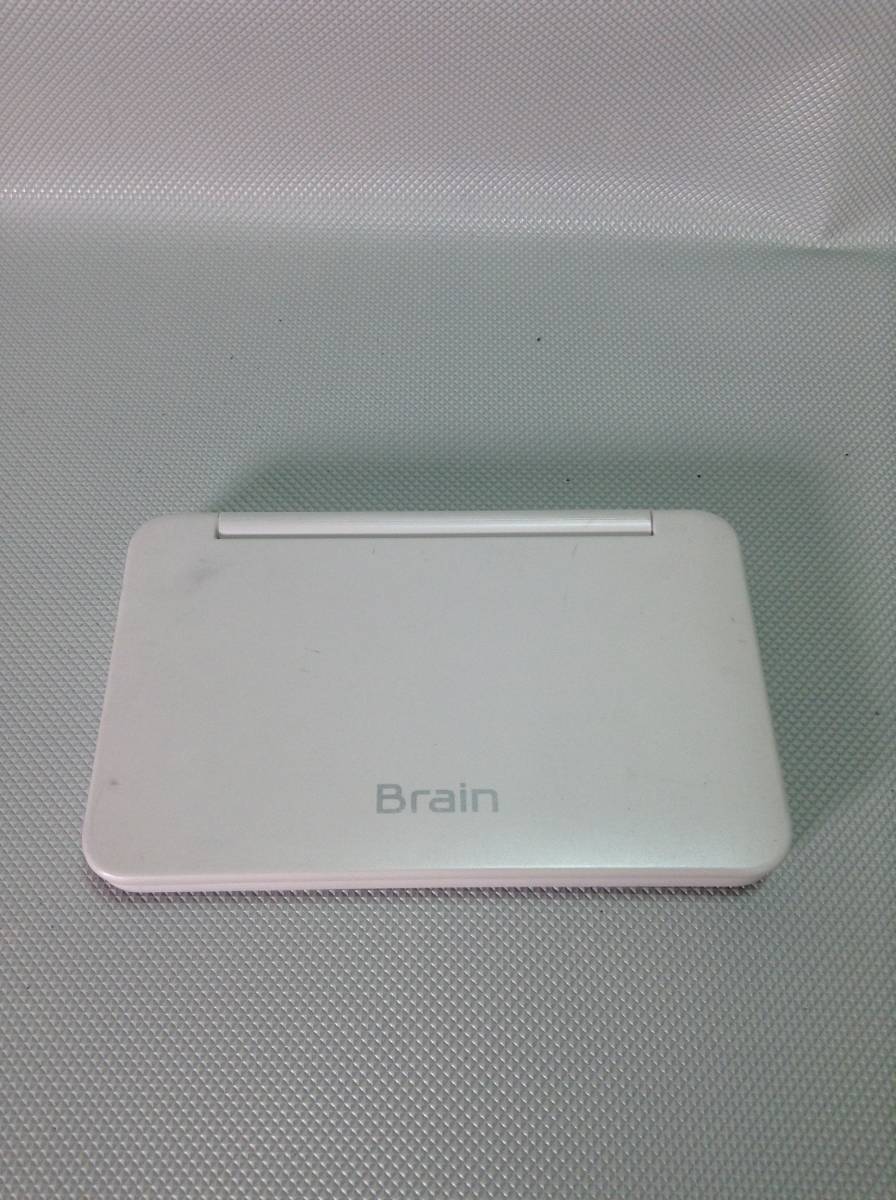 U864●SHARP シャープ 電子辞書 Brain ブレイン PW-SH7 高校生モデル 6教科対応 ホワイト系 保証あり 【リセット済み】