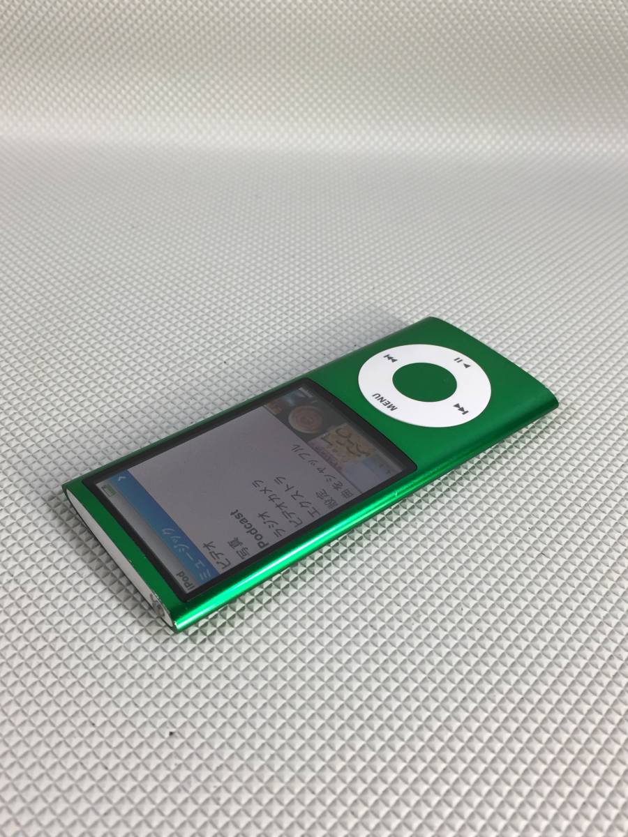 S3094●Apple アップル iPod nano アイポッド ナノ 第5世代 デジタルオーディオプレーヤー A1320 16GB グリーン 現状品_画像5