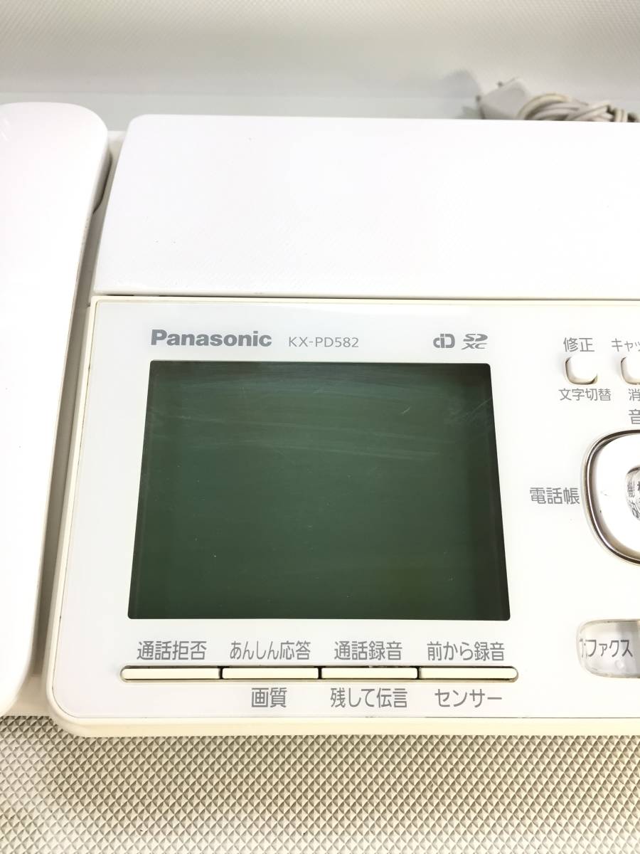 S3140●Panasonic パナソニック 電話 FAX ファクシミリ パーソナルファックス 親機のみ KX-PD582DLE9 【同梱不可】の画像9