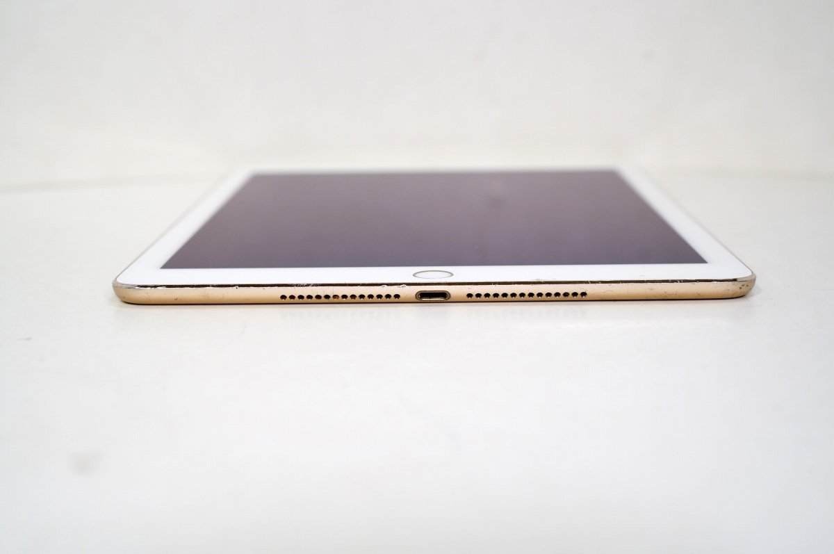 1円 Apple iPad Air2 128GB MH1G2J/A [ゴールド] WiFi ＋Cellular 中古品 安心のソフトバンク「○」 迅速対応 作動OK_画像3