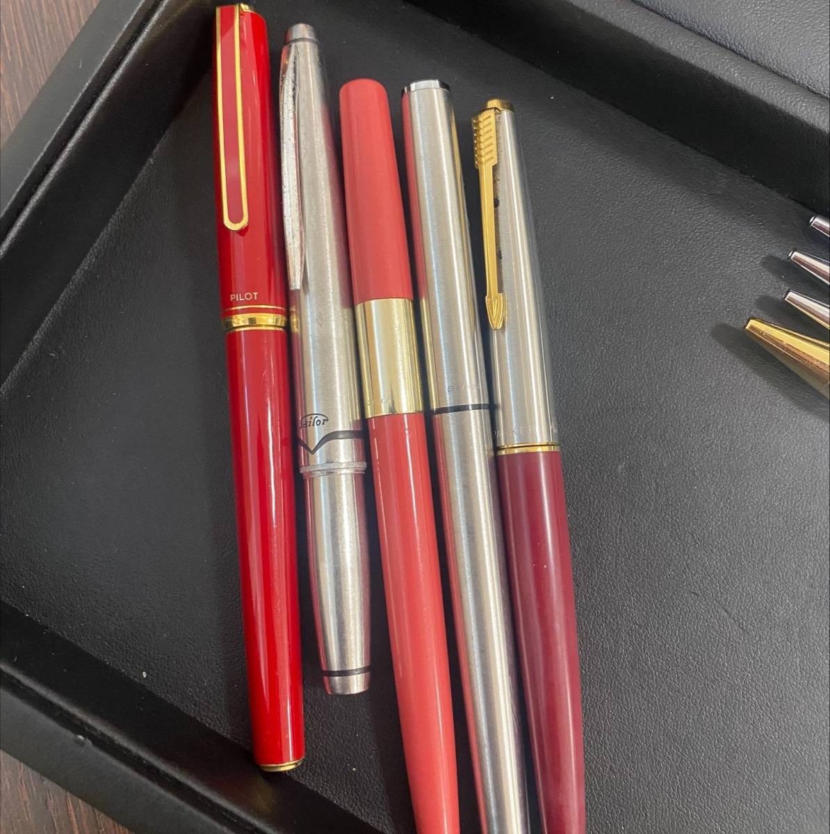 #2962 【万年筆 ボールペン 各5本おまとめ】 SAILOR PARKER PILOT CROSS_画像2